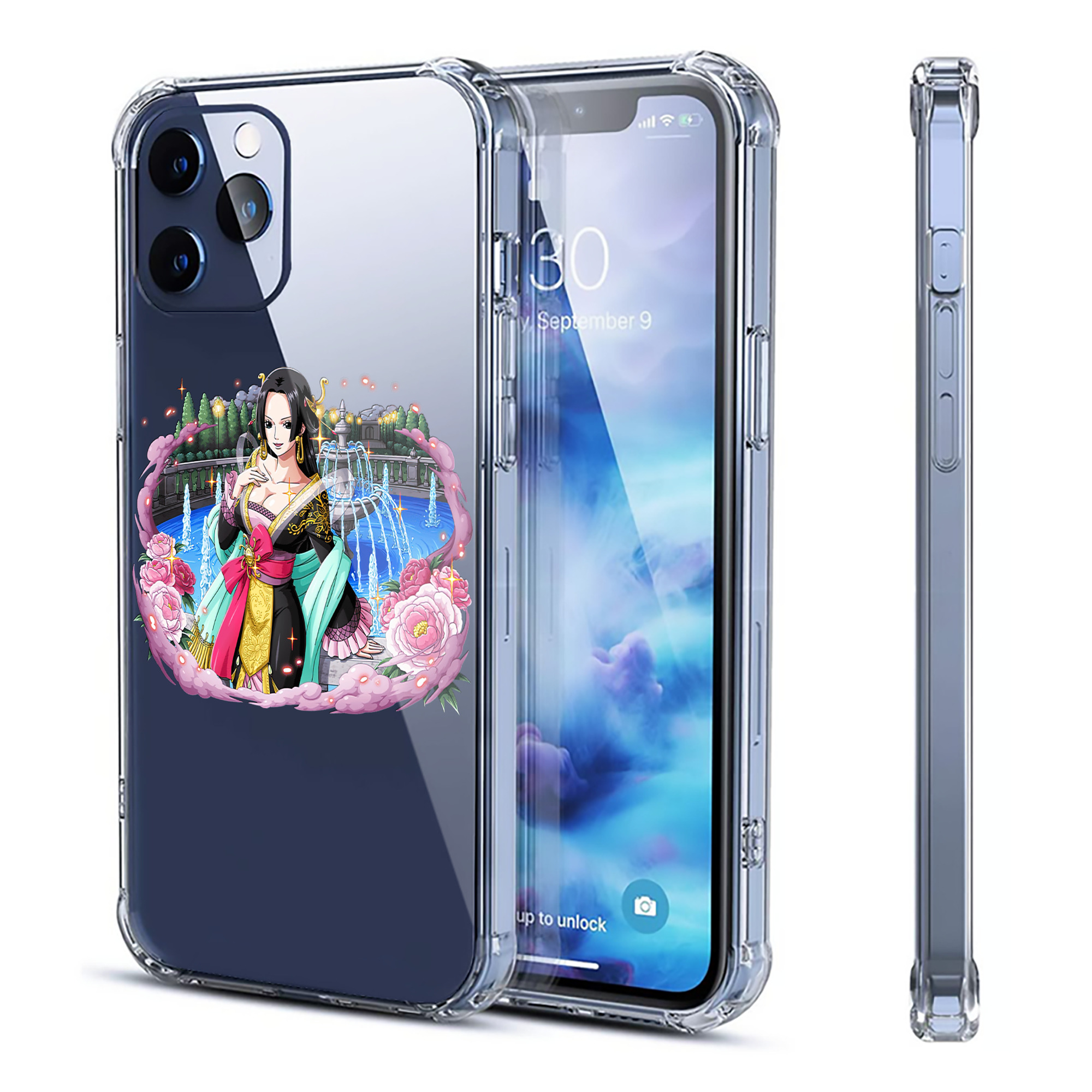 （画像用） ワンピース ボア・ハンコック ONE PIECE Boa·Hancock 【iPhone 12シリーズ対応】透明スマホケース（クリアソフトケース）